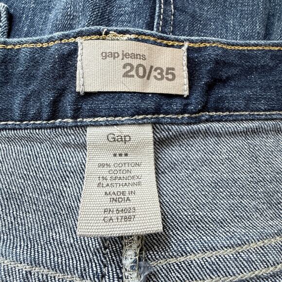 Gap‎ Blue Denim Women's Flat Front Mini Skirt Raw Hemline Sz 20 - Picture 4 of 5